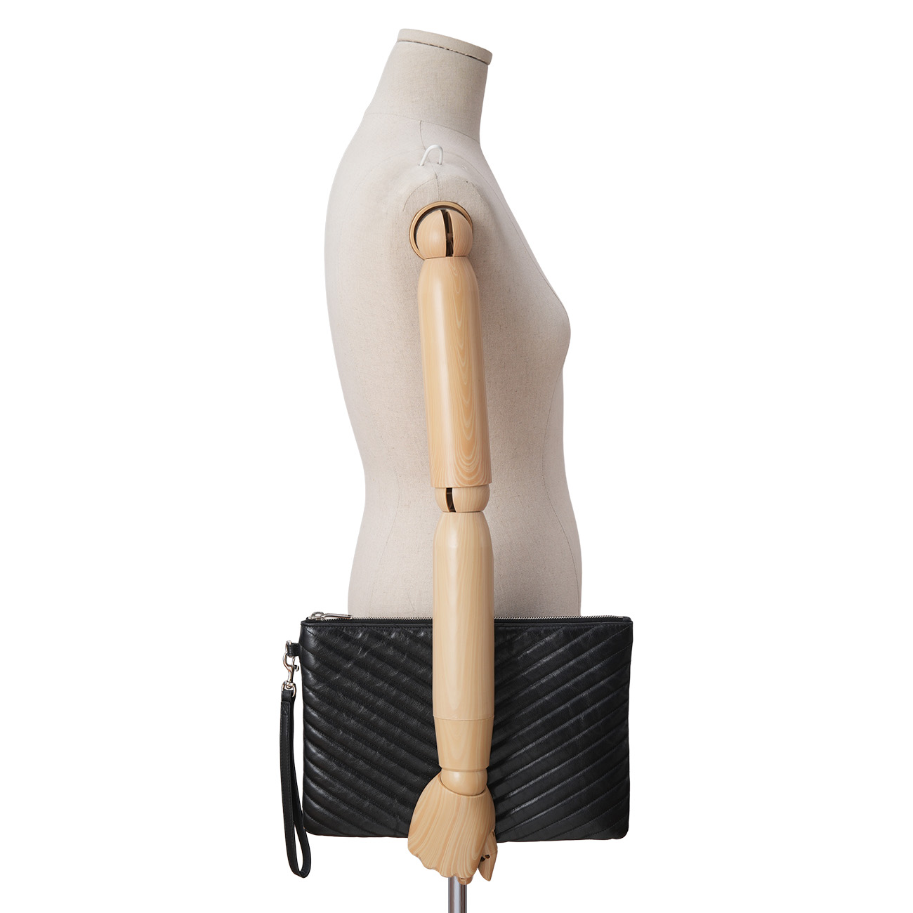 YVES SAINT LAURENT(USED)생로랑 559193 모노그램 쉐브론 클러치